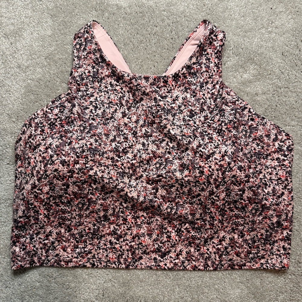 ATHLETA Tulip Pink Print Conscious Crop Top Sports Bra Multiple Sizes D - DD+ - Picture 11 of 16